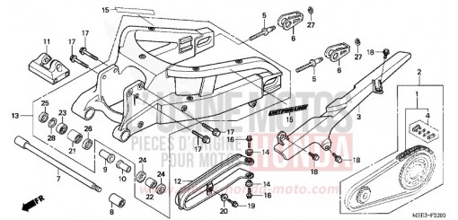 BRAS OSCILLANT (CBR600RR3/4) CBR600RR4 de 2004